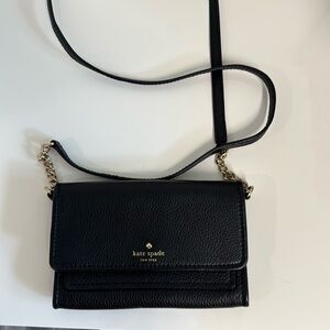 Kate Spade Black Leather Crossbody Bag